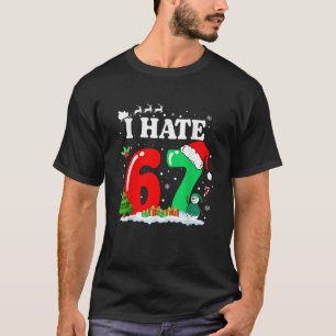 T-shirt Groovy je déteste le mème anti-Noël 67 6 7