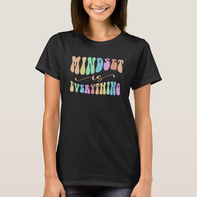 T-shirt Groovy MINDSET EVERYTHING Future Millionaire in Tr (Devant)