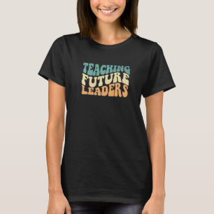 T-shirt Groovy Rétro Enseignement Futurs Leaders Retour À 