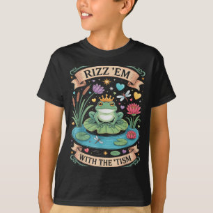 T-shirt Groovy RIZZ EM avec TISM Frog Prince Autisme Papa