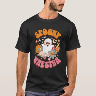 T-shirt Groovy Spooky Maestra Retro Spanish Teacher Hallow