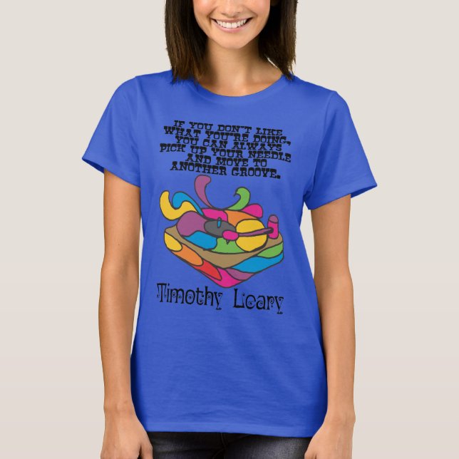 T-shirt Groovy - Timothy Leary (Devant)