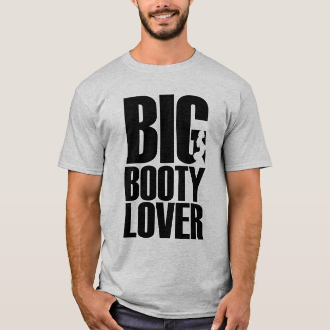 T-shirt Gros Amoureux du cul en noir (Devant)
