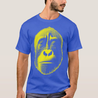 T-shirt Gros Bondo Jaune Graphique Bili Face Ape