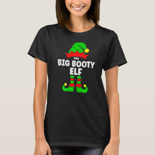 T-shirt Gros Booty Elf Noël Correspondances Décorations Fa