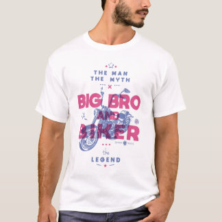 T-shirt Gros brasserie et vélo l'homme le mythe la légende