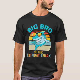 T-shirt Gros Bro De Requin Anniversaire Frère Correspondan
