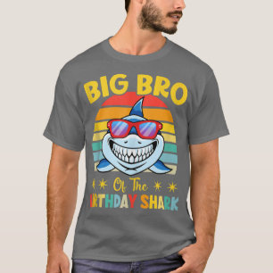 T-shirt Gros Bro Du Requin Anniversaire Famille Litt Anniv