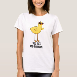 T-shirt Gros Canard Et Belle Chatte Animale Drôle