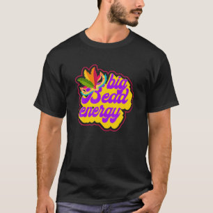 T-shirt Gros Carnaval d'énergie perlée drôle Vintage Mardi