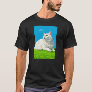 T-shirt Gros chat