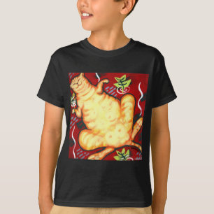 T-shirt Gros chat sur un coussin