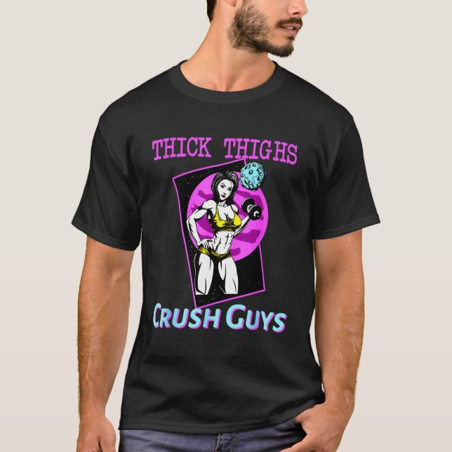 T-shirt Gros Coiffures Les Gars Broyeurs Poids Bodybuildin (Devant)