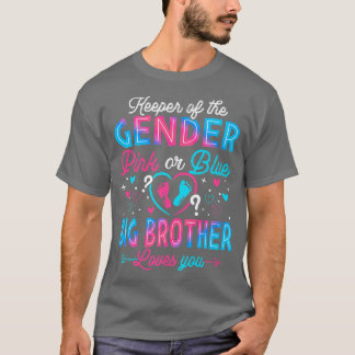 T-shirt Gros Frère Rose Ou Bleu Drôle Vous Aime Genre