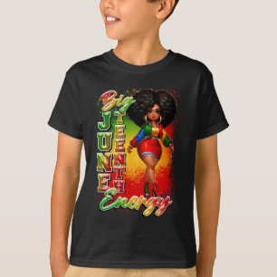 T-shirt Gros JunetDix Ancêtres de l'énergie Melanin Black