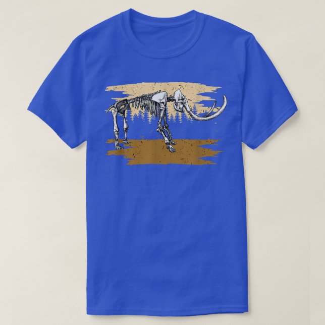 T-shirt Gros Mammoth Squelette Etinct Mammoth Animal Mammo (Design devant)