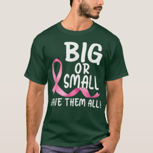 T-shirt Gros Ou Petits Économisez-Les Tous Pink Ribbon Bre