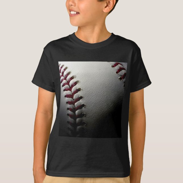 T-shirt Gros plan de base-ball (Devant)