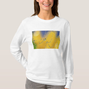T-shirt Gros plan d'une toile d'araignée avec des gouttes
