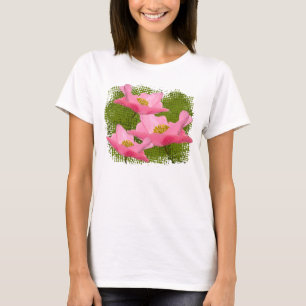 T-shirt Gros plan sur les trois cépages roses flottants