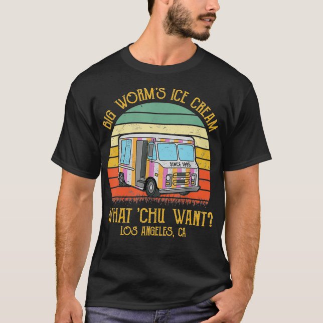 T-shirt Gros vers crème glacée Ce que Chu veut _5 (Devant)