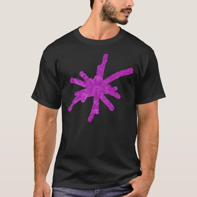 T-shirt Grosse étincelle - Tourbillon pourpre (Devant)