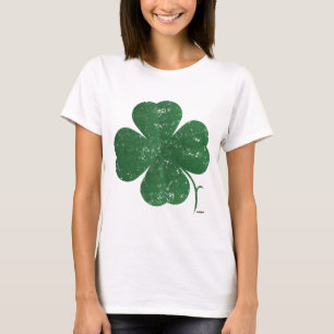 T-shirt Grosse fermeture à quatre feuilles - style vintage