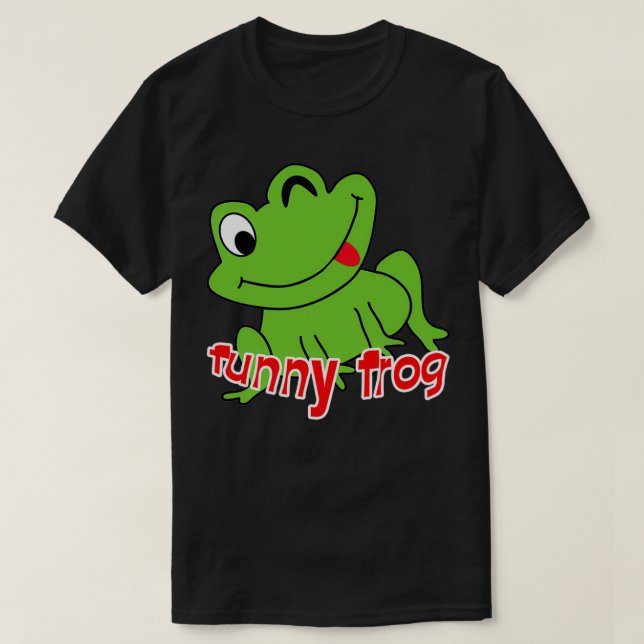 T-shirt Grosse grenouille coutume Corned Funny Frog (Design devant)