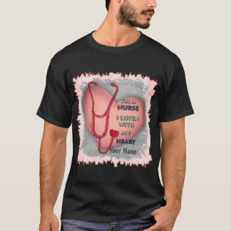 T-shirt Grosse infirmière au coeur rouge