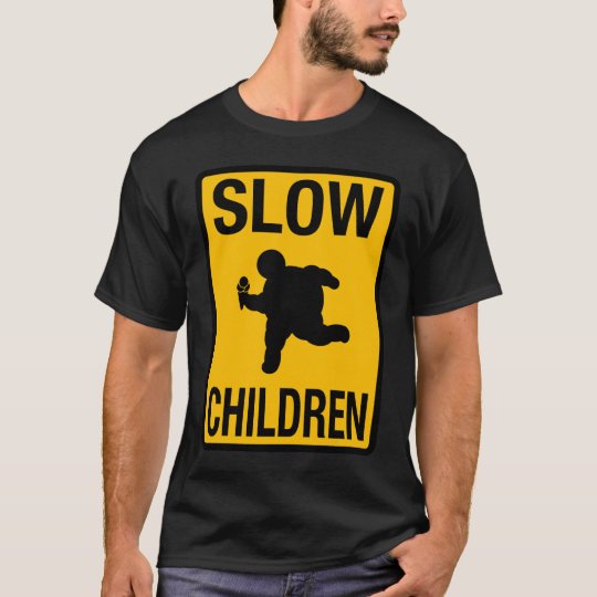 T-shirt Grosse parodie de plaque de rue d'enfant d'enfants