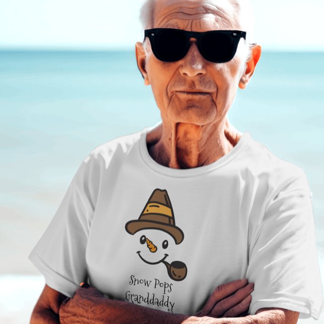 T-shirt Grosse Pop de neige Grand-papa mignonne visage de  (Créateur téléchargé)