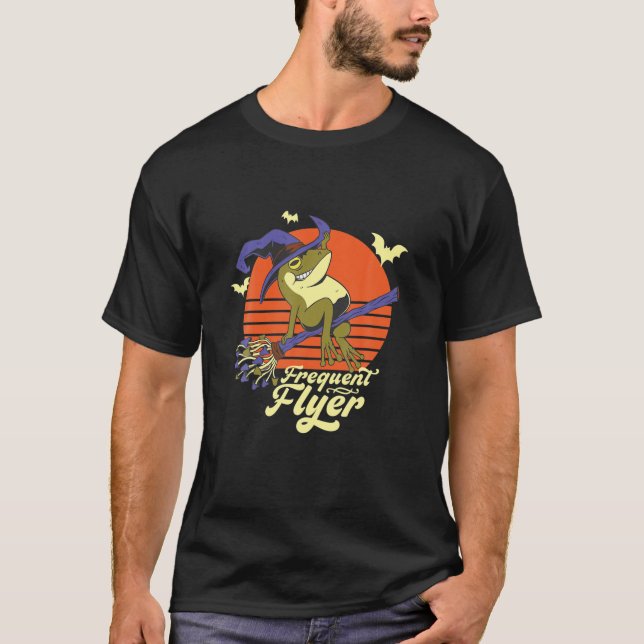 T-shirt Grosse sorcière amusante Flyer fréquent Toad Ridin (Devant)