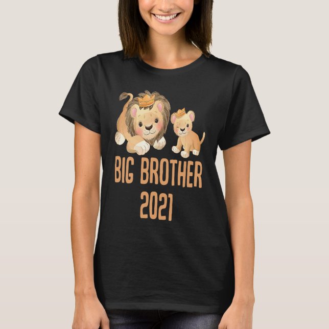 T-shirt Großer Bruder 2021 Big Brother Neues Kind Sibling (Devant)