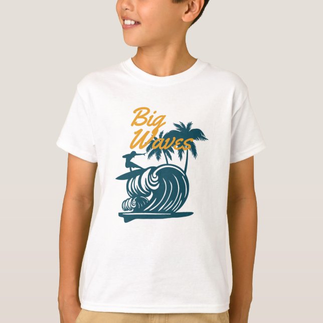 T-shirt Grosses vagues (Devant)