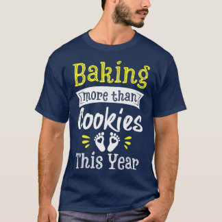 T-shirt Grossesse Bébé Faire-part de genre Baking plus que