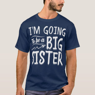 T-shirt Grossesse Bébé Mignonne Promu Big Sis Bientôt Être