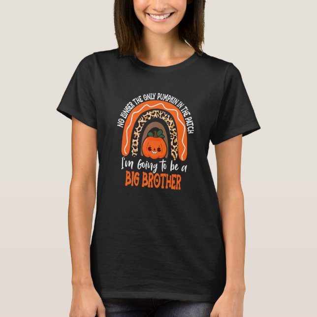 T-shirt Grossesse Ce Petit Citrouille Va Être Un Gros (Devant)