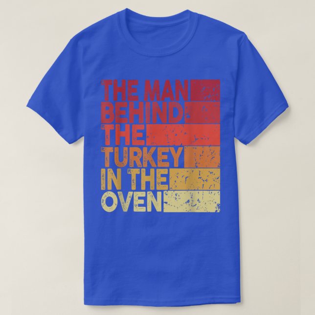 T-shirt Grossesse d'action de grâces L'homme derrière la T (Design devant)