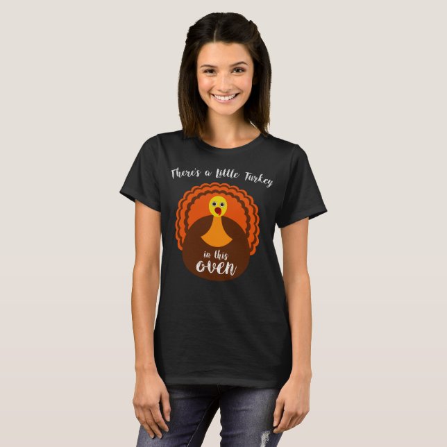 T-shirt Grossesse de maternité de thanksgiving (Devant entier)