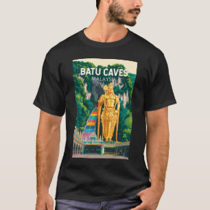 T-shirt Grottes de Batu Malaisie Illustration Art de voyag