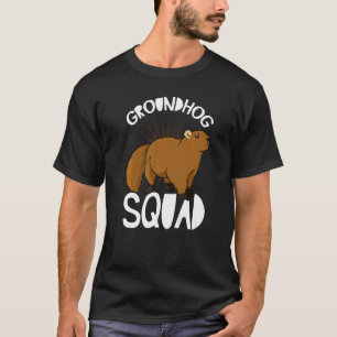 T-shirt Groundhog Woodchuck Marmot Animal Ground Squirrels