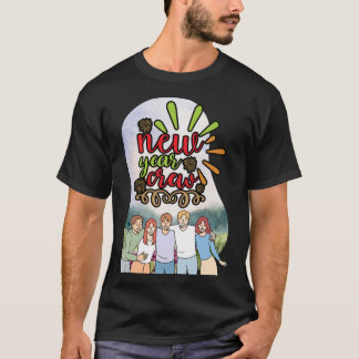 T-shirt Groupe d'amis du nouvel an