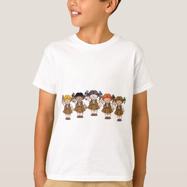 T-shirt Groupe de "brownie" (Devant)