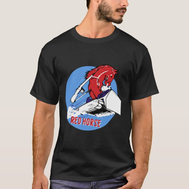 T-shirt Groupe de Cheval Rouge expéditionnaire (Devant)