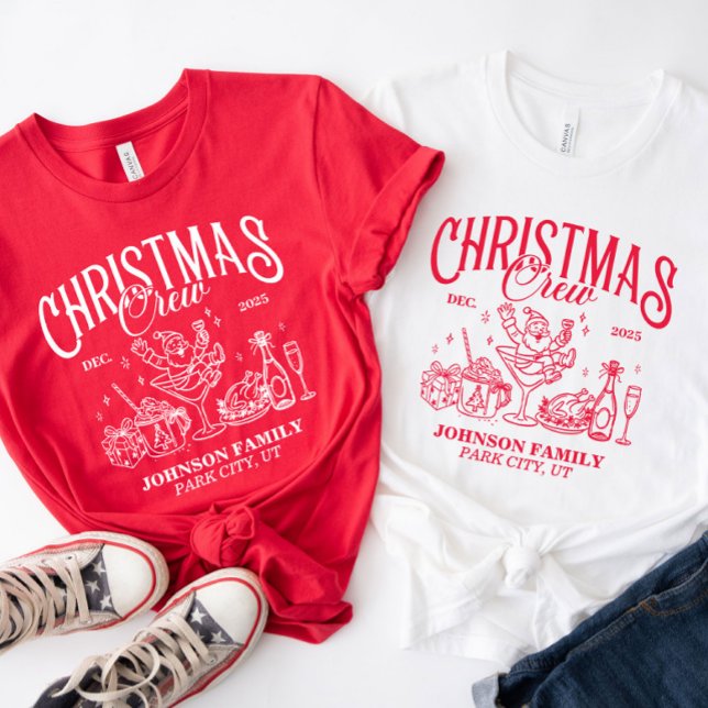 T-shirt Groupe de famille de jumelage d'équipes de Noël pe (Créateur téléchargé)