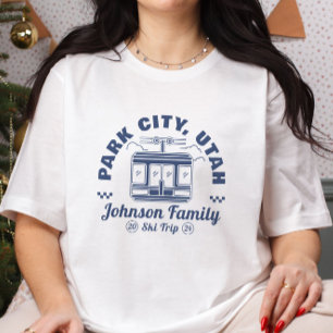 T-shirt Groupe de jumelage de voyage de ski personnalisé