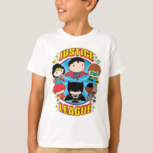 T-shirt Groupe de la Ligue de la justice de Chibi