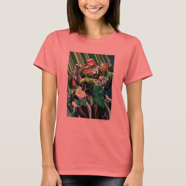T-shirt Groupe de Lanternes Vertes (Devant)