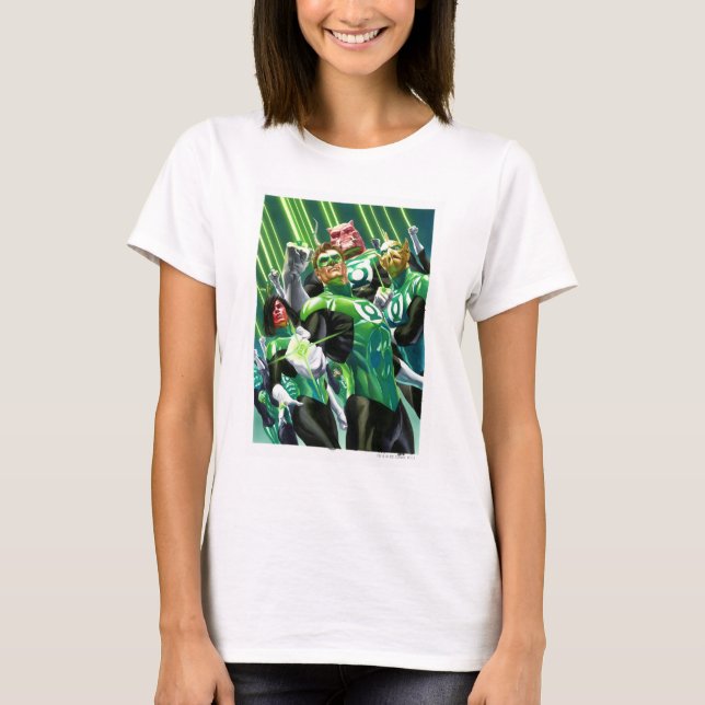 T-shirt Groupe de Lanternes Vertes (Devant)