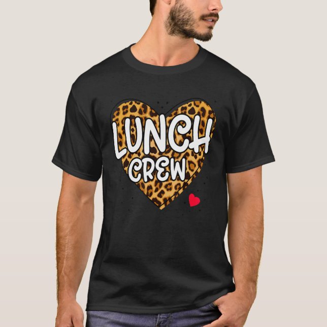 T-shirt Groupe de l'équipe de déjeuner correspondant École (Devant)